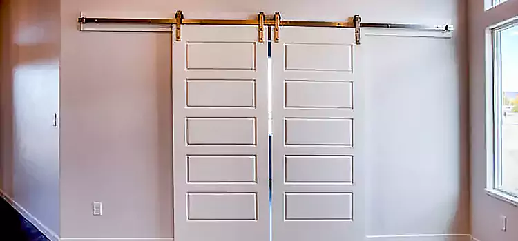 Glass Barn Door with Installation Hardware Kit Yorba Linda